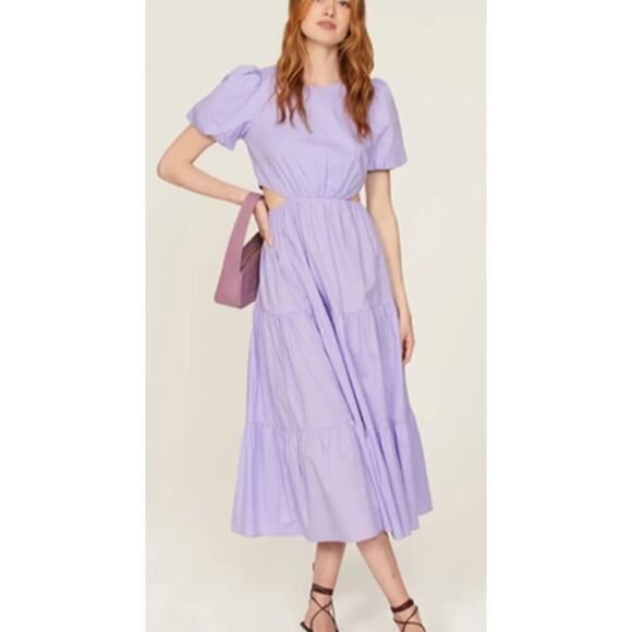 Peter Som Collective Cutout Midi Dress 10 - Picture 2 of 13